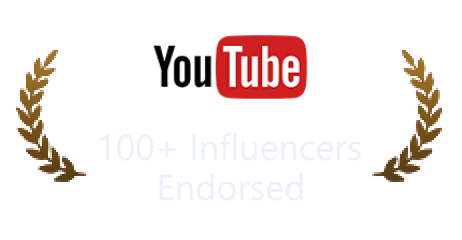 YouTube 100+ Influencers Endorsed